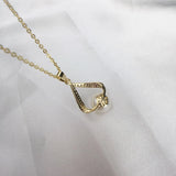2PCS 14K Gold Filled Freshwater Pearl Pendant Necklaces DIY Jewelry