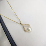 2PCS 14K Gold Filled Freshwater Pearl Pendant Necklaces DIY Jewelry