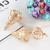 2PCS Icecream Cage Locket Copper Pendant Women Jewelry