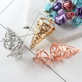 2PCS Icecream Cage Locket Copper Pendant Women Jewelry