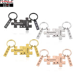 Personalized Couple Keychain Name Date Gift Key Ring