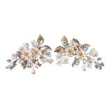 2PCS Crystal Shoe Clips Wedding Bridal Shoe Buckles Rhinestone Shoe Flowers