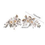 2PCS Crystal Shoe Clips Wedding Bridal Shoe Buckles Rhinestone Shoe Flowers