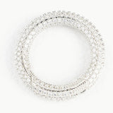 Crystal Zirconia Round Buckle Clasp, CZ Interlocking Clasp, Jewelry Findings