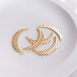 2PCS Charms Pendant Hair Accessories Women Necklace Plated Charms DIY Brass