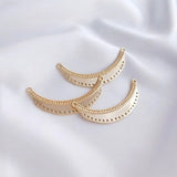 2PCS Charms Pendant Hair Accessories Women Necklace Plated Charms DIY Brass