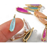 2PCS Zircon Pendant Set for Jewelry Making