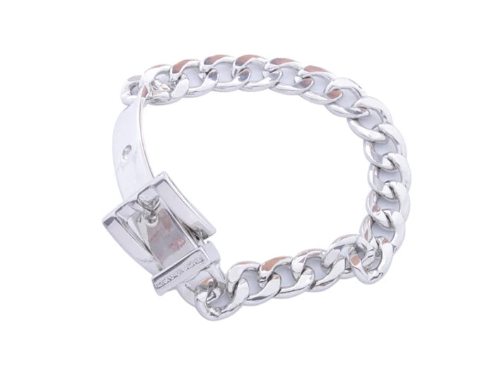 2PCS Mens Buckle Clasp Chain Bracelet