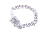 2PCS Mens Buckle Clasp Chain Bracelet