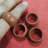 2PCS Women's Rings Nature Semi Precious Stone Finger Wear Hot Selling