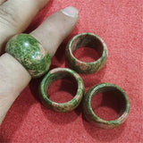 2PCS Women's Rings Nature Semi Precious Stone Finger Wear Hot Selling