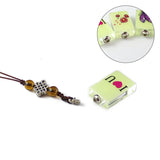 2PCS Fillable Luminous Crystal Vials Pendant Key chain Urn Cremation Jewelry
