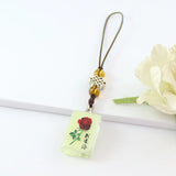 2PCS Fillable Luminous Crystal Vials Pendant Key chain Urn Cremation Jewelry