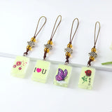 2PCS Fillable Luminous Crystal Vials Pendant Key chain Urn Cremation Jewelry