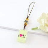 2PCS Fillable Luminous Crystal Vials Pendant Key chain Urn Cremation Jewelry