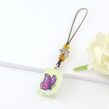 2PCS Fillable Luminous Crystal Vials Pendant Key chain Urn Cremation Jewelry