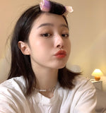 2PCS Fluffy Hair Clip Curly Hair Styling Clip Candy Hair Pins Hair Accessories