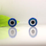 2PCS 10mm Synthetic Opal Stone Evil Eye Shape Necklace Online