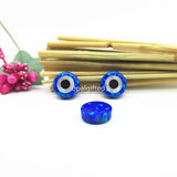 2PCS 10mm Synthetic Opal Stone Evil Eye Shape Necklace Online