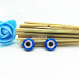 2PCS 10mm Synthetic Opal Stone Evil Eye Shape Necklace Online