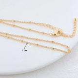2PCS 14K Brass Necklaces Chains for Jewelry Making