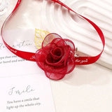 2PCS Girls Bridesmaid Wrist Flowers Pearl Rhinestones Boutonniere