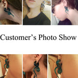 Glass Ear Weight Hanger Spiral Taper Plug Earring Gauges 5-14mm