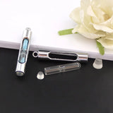 2PCS Glass Vial Pendants Locket Charms Cylinder Bottle Charm