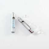 2PCS Glass Vial Pendants Locket Charms Cylinder Bottle Charm