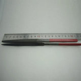 2PCS Halfround & 3-Square Files Red Handle for Sterling Silver Jewelry