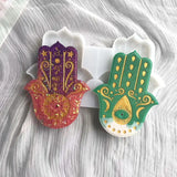2PCS Hand of Fatima Incense Sticks Base Mold DIY Yoga Home Decor