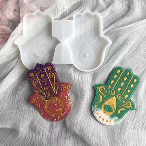 Hand of Fatima Incense Mold DIY Yoga Plaster Flower of Life Holder