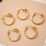 18K Plated Hoop Earrings for Women Circle Brincos Jewelry