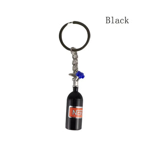 2PCS JDM Racing Fans Driver Mark Car Keychain Auto Part Model Key Chain Ring