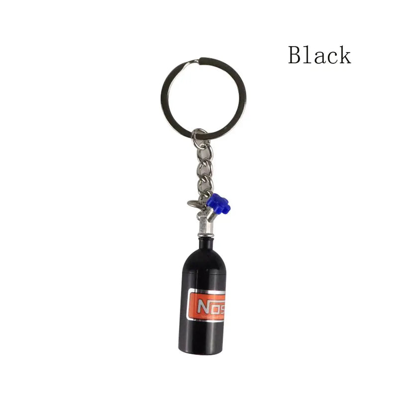 2PCS JDM Racing Fans Driver Mark Car Keychain Auto Part Model Key Chain Ring