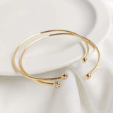 2PCS Bracelets Zircon Plated Charms for DIY Jewelry Making
