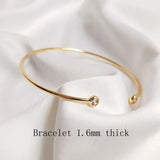 2PCS Bracelets Zircon Plated Charms for DIY Jewelry Making
