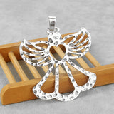 2PCS Abstract Hammered Fairy Angle Wings Charms Pendants DIY Necklace