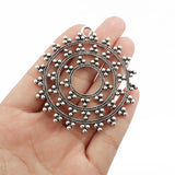2PCS Large Antique Hollow Circle Charm Pendant 61x58mm