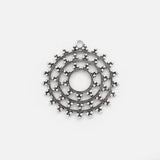 2PCS Large Antique Hollow Circle Charm Pendant 61x58mm