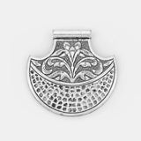 2PCS Metal Hatchet Flower Charms for DIY Necklace Men Gift 70*72mm