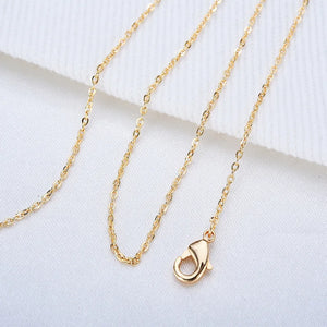2PCS 14K Brass Necklace Chain for DIY Jewelry Making