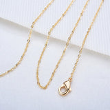 2PCS 14K Brass Necklace Chain for DIY Jewelry Making