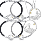 Little Prince and Fox Rope Couple Bracelet Gift
