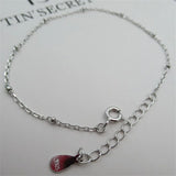 Sterling Silver Beads Chain Bracelet for Women