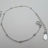 Sterling Silver Beads Chain Bracelet for Women