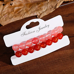 Ethnic Red Stone Beads Bracelets for Women Yoga