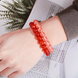 Ethnic Red Stone Beads Bracelets for Women Yoga