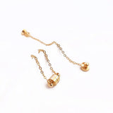 2PCS Magnet Buckle Bracelet Chains 14k Plated Jewelry Findings DIY Earrings