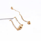 2PCS Magnet Buckle Bracelet Chains 14k Plated Jewelry Findings DIY Earrings